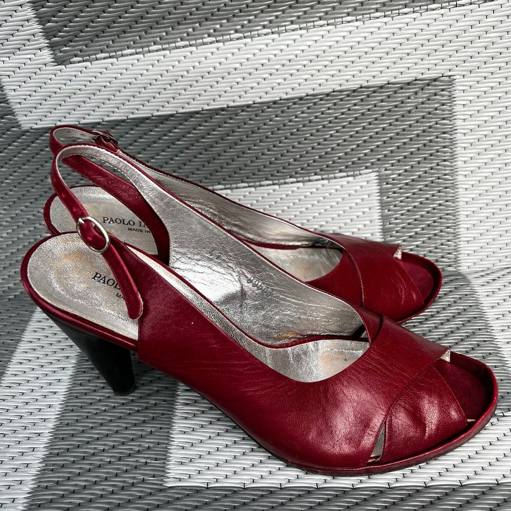 Paolo Iantorno Red Open-toe heels Size 41